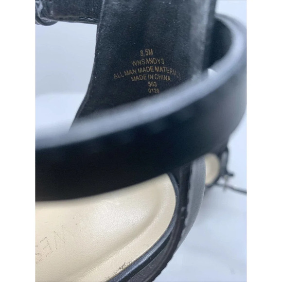 Nine West Sandy Women’ Block Herl Sandal 3” Size 8.5 m - Picture 6 of 6